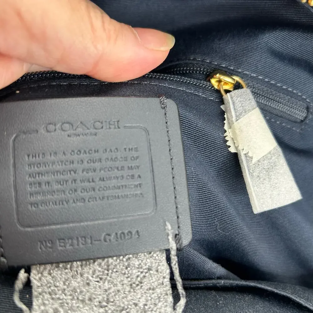 Coach Court Backpack NWT midnight navy blue
